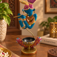 Melody of Krishna – Hand-Painted Decorative Tealight Holder