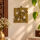 Divine Ganesha & Om Wall Hanging – Antique Gold Auspicious Décor