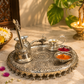 Aaradhya Heritage German Silver Pooja Thali Set