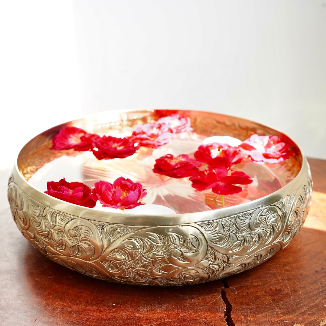 Aara embossed decorative bowl