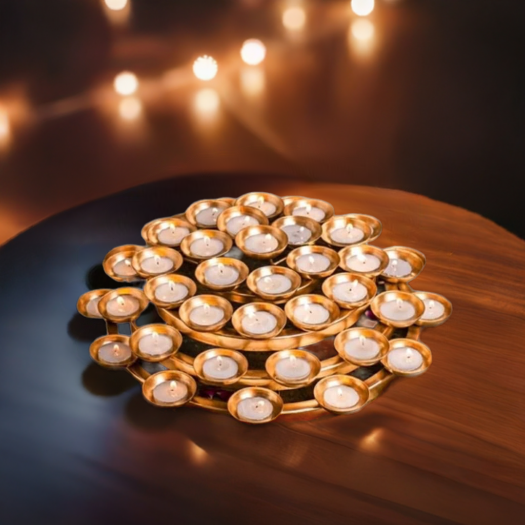 46 Tealight spiral holder, Diwali Diya, Diya Urli