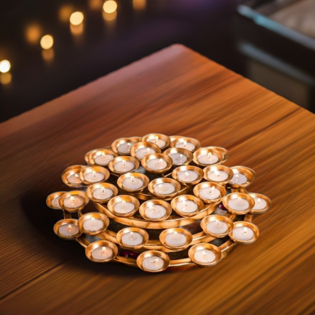 46 Tealight spiral holder, Diwali Diya, Diya Urli