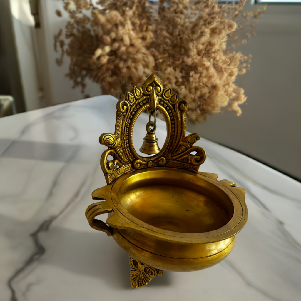 Meera brass urli (decorative bowl). Festive vibe/Indian decor/Diwali/ Indian home/Brass decoratives.