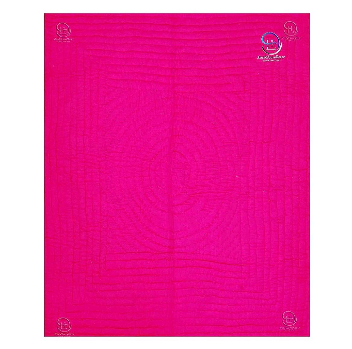 Royal Pink Jaipuri Razai Quilt