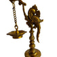 Ornate Brass Peacock Diya Stand: A Touch of Tradition