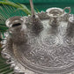 Exquisite German silver engraved pooja thali.