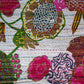 Handstitched Floral printed throw.