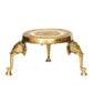 Gold-Toned Stool with Elephant Design Legs Showpiece