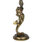 Brown & Gold-Toned Krishna Floating Brass Statue