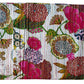 Handstitched Floral printed throw.