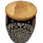 Hand painted iron stool