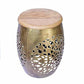 Hand painted iron stool