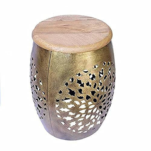 Hand painted iron stool