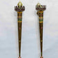 Iron Abstract Wall Hanging Art (Giant Mashals/Torch) - Set of 2
