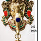 Brass Ganesha Wall Hanging in Stone work finish