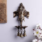 Brass Lord Ganesha With Bells Antique Brass Hanging Diya