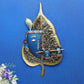 Wrought Iron Lord Krishna Wall Art