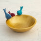 Bird Detailed Polyresin Decorative Bowl