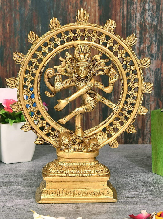 Brass Natraj Statue - God Shiva - king of dancer