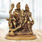 Brass Lord Shiva, Parvati, Kartikeya and Ganesha Idol - Shiv Family Parivar Idol