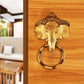Ganesha brass door knocker