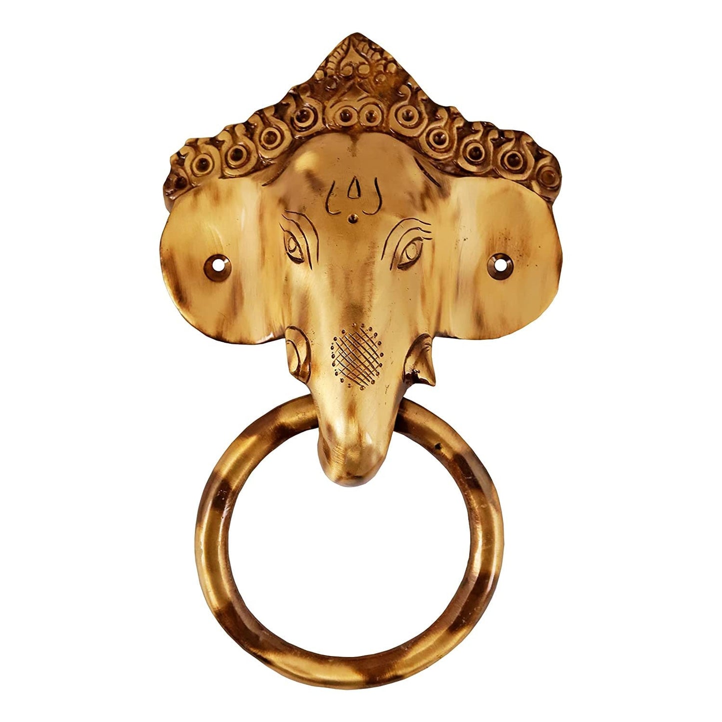 Ganesha brass door knocker