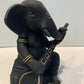 Black Ganesha with Sitar Figurine