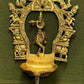 Handcrafted Brass Krishna Prabhavali with wooden frame