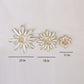 Iron Metal Decorative Flower Wall Hanging Art - Set of 3