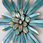 Iron Metal Decorative Flower Wall Hanging Art - Set of 3