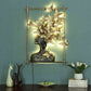 Hand crafted Iron Framed Butterfly Queen Wall Art With LED In Gold