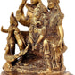 Brass Lord Shiva, Parvati, Kartikeya and Ganesha Idol - Shiv Family Parivar Idol