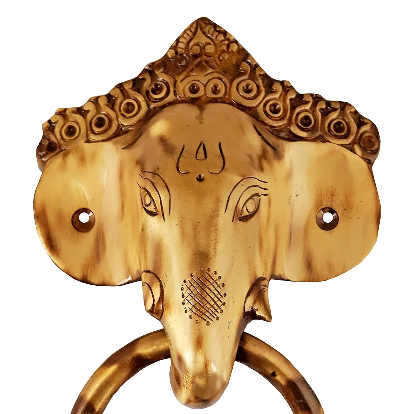 Ganesha brass door knocker