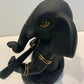 Black Ganesha with Sitar Figurine
