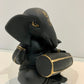 Black Ganesha with Dholak Figurine