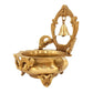 Brass Designer Ethnic Carved Decorative Urli Bowl with Bell for Floating Flowers and Tea Light Candles
