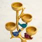 Blue and Red Bird Tealight Candle Holder
