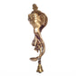 Dancing Ganesha Brass Wall Hanging Deepak with Bell