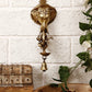 Dancing Ganesha Brass Wall Hanging Deepak with Bell