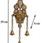 Brass Wall Hanging Diya with hanging bells