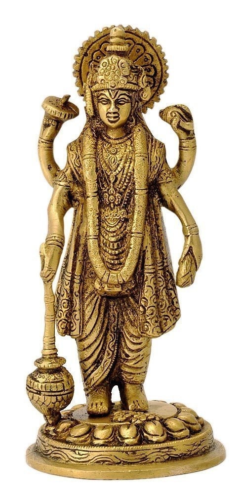 Brass Lord Vishnu idol