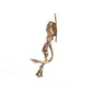 Dancing Ganesha Brass Wall Hanging Deepak with Bell