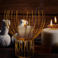 Gold Iron Table Candle Holder
