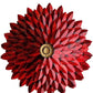 Red Daisy 3d Wall Sculpture Hanging Art Sculpture