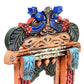 Handcrafted Traditional Hand Painted Jharokha / Wall Decor (Fake Window) Rajasthani Style | Peacock design | Large