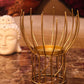 Gold Iron Table Candle Holder