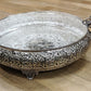 German Silver Peacock Decorative Urli 17inches wide
