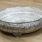 German Silver Peacock Decorative Urli 17inches wide