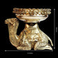Brass Urli Ethnic Traditional Camel Urli Decorative for Flowers -  Round Floating Floral Candles ,
