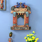 Handcrafted Traditional Hand Painted Jharokha / Wall Decor (Fake Window) Rajasthani Style | Peacock design | Large